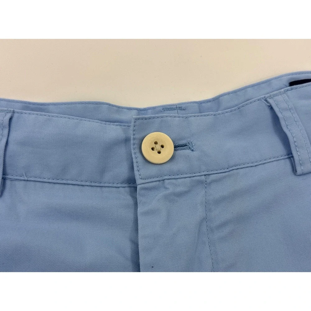 Vineyard Vines Mens 28 Club Short Light Blue Cotton‎ Twill Chino Shorts 1H0001